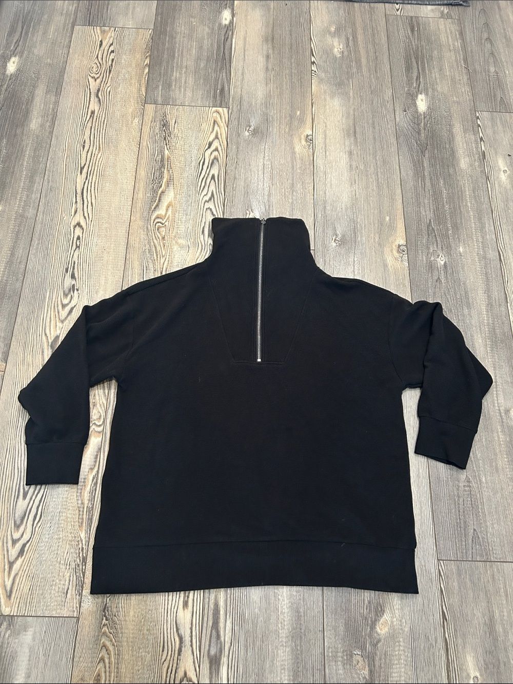 Maurice’s Black Half-Zip Sweater Pullover- size XL